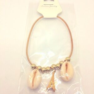 BRACELET EIFFEL TOWER AND NATURAL SHELLS!